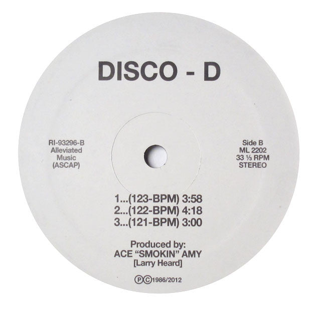 Disco D: Dance Tracs 12"