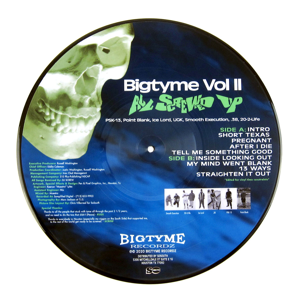 DJ Screw: All Screwed Up Vol.2 (Pic Disc) Vinyl LP
