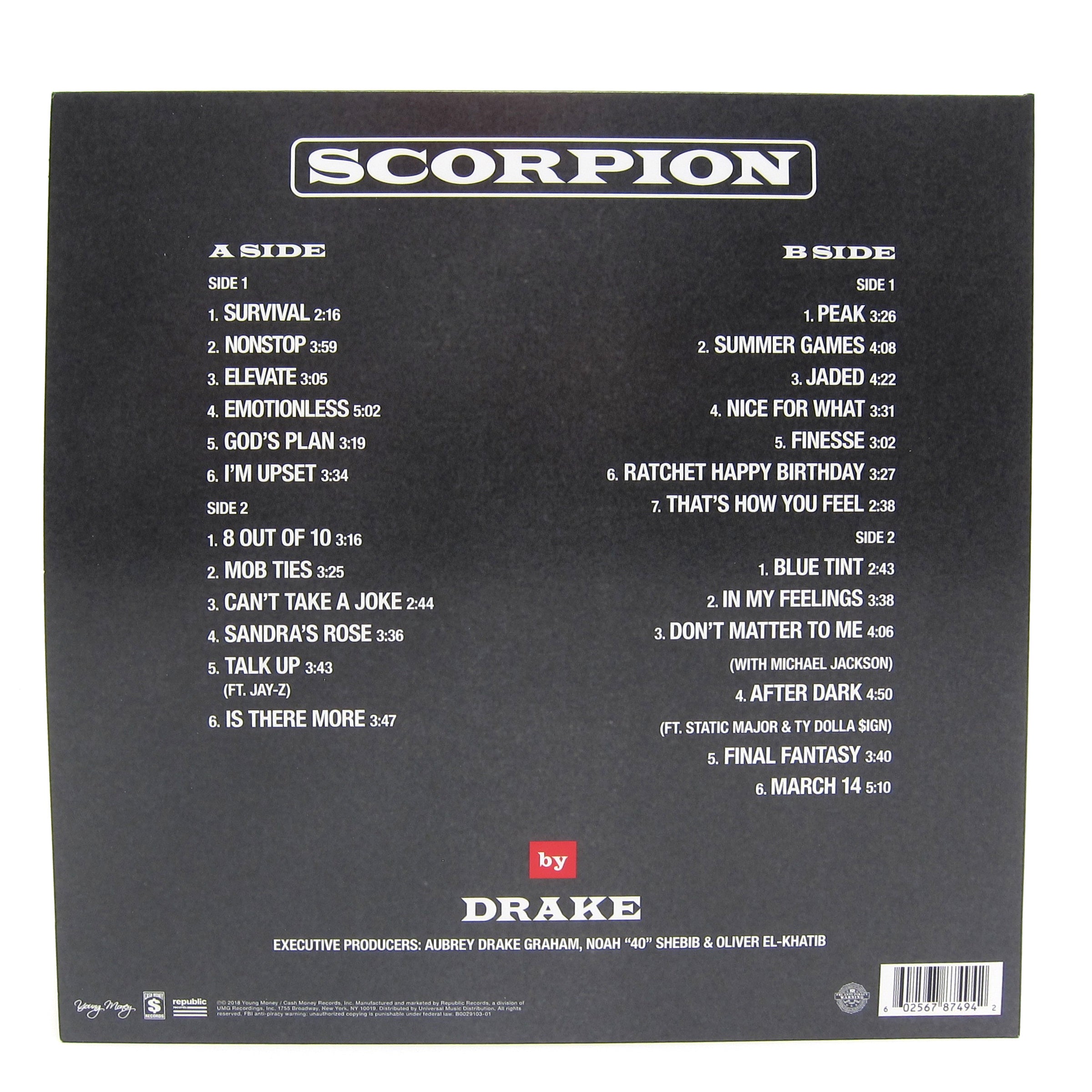 Drake: Scorpion Vinyl 2LP – TurntableLab.com
