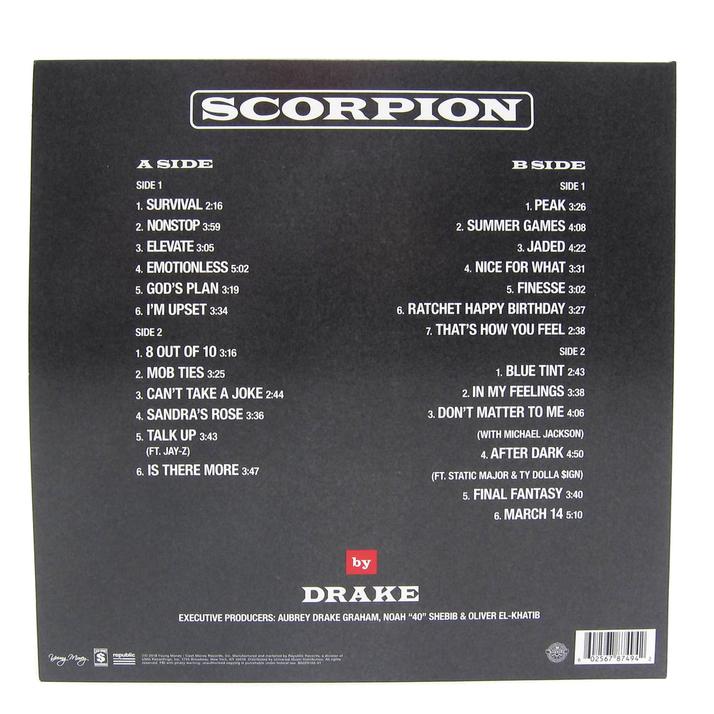 Drake: Scorpion Vinyl 2LP