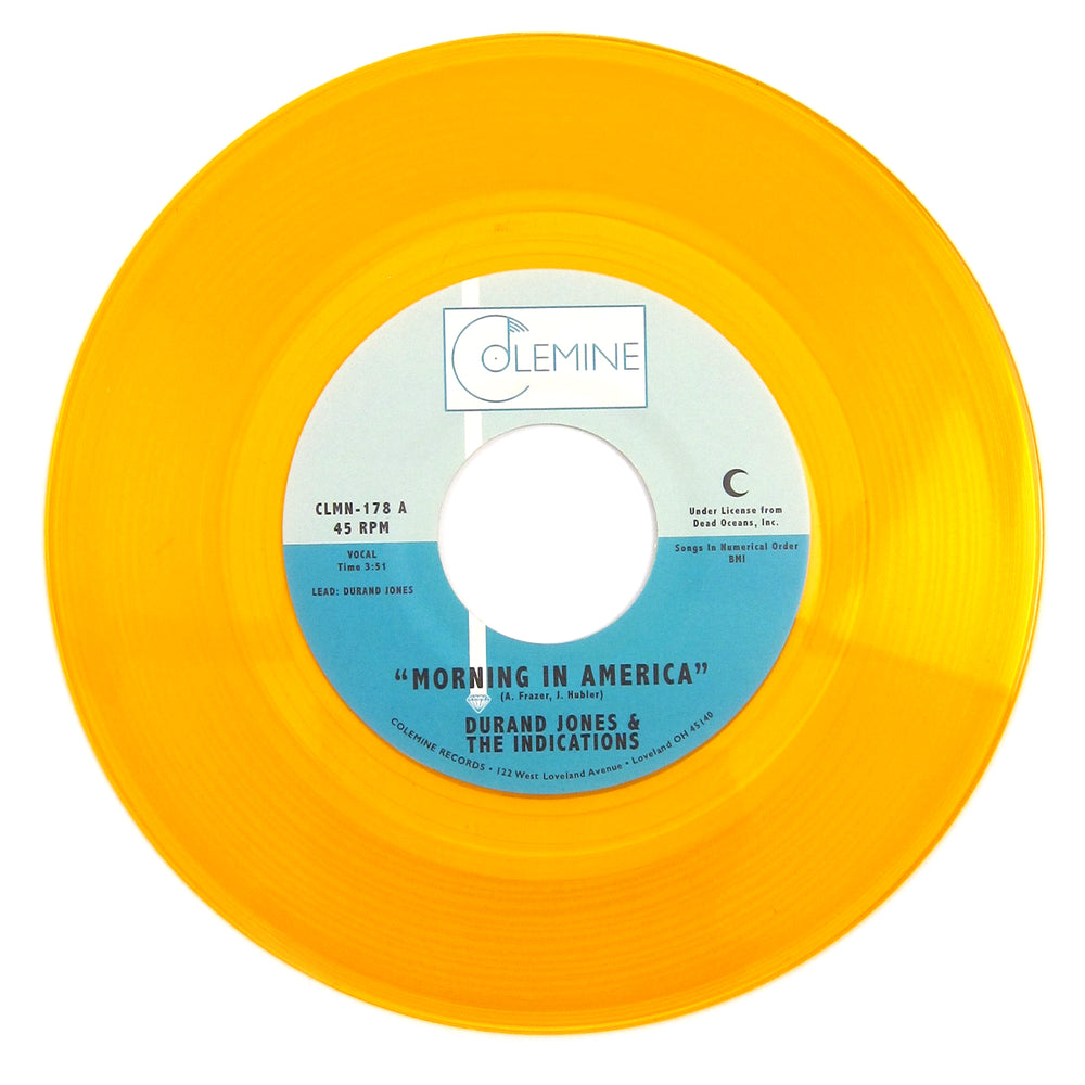 Durand Jones & The Indications: Morning In America / Cruisin' To The Park (Colored Vinyl) Vinyl 7"