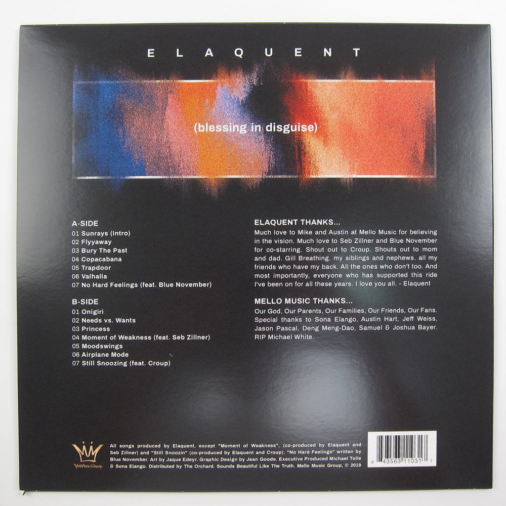 Elaquent: (blessing in disguise) Vinyl LP