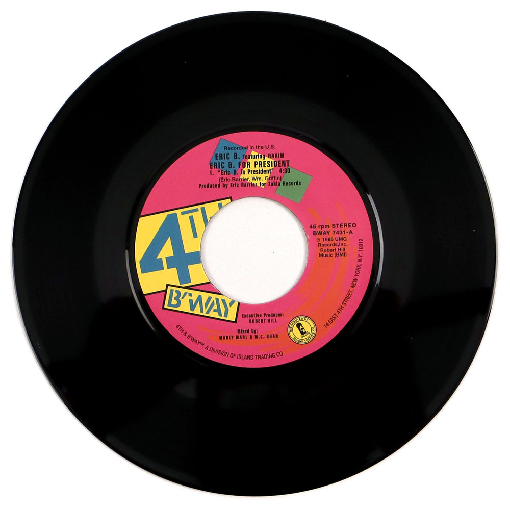 Eric B & Rakim: Eric B For President Vinyl 7"