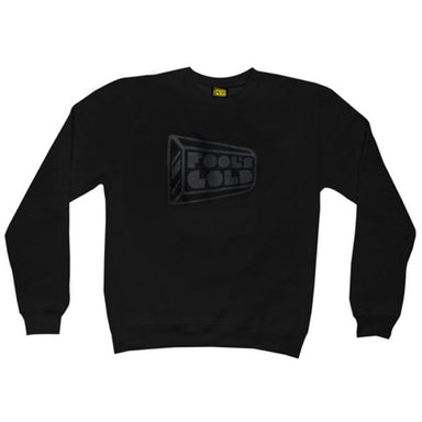 Fool's Gold: Logo Crewneck Sweatshirt - Black on Black