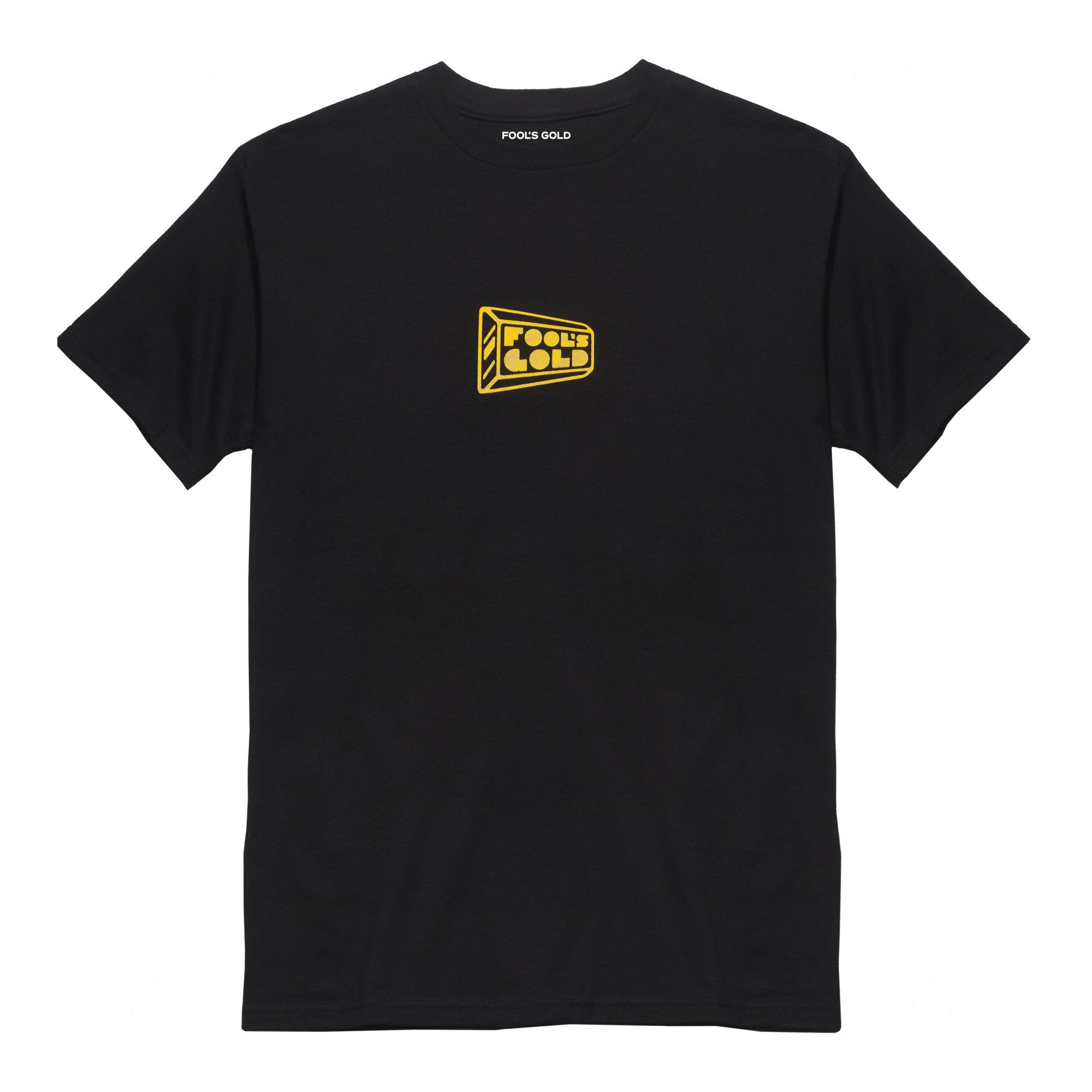 Fool's Gold: Micro Logo Shirt - Black / Gold — TurntableLab.com