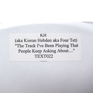 Four Tet: KH - The Track I've Been Playing 12" detail