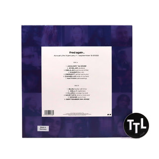 Fred Again: Actual Life 3 (January 1 - September 9 2022, Colored Vinyl) Vinyl LP