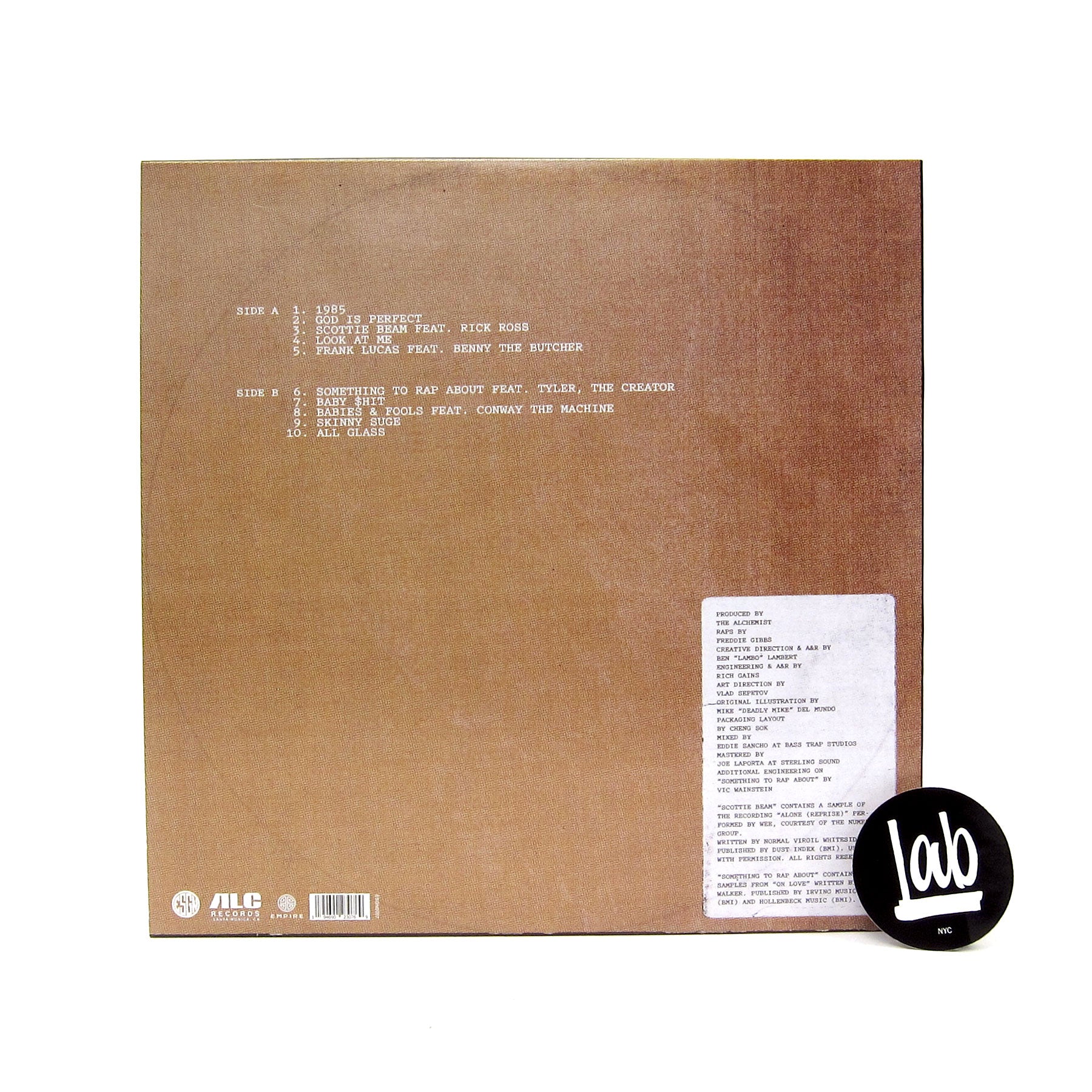 Freddie Gibbs & Alchemist Alfredo Vinyl LP —