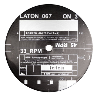 F.R.U.I.T.S. / PTU: Dat 22 / Tuesday Night (DJ Sotofett) Vinyl 12"