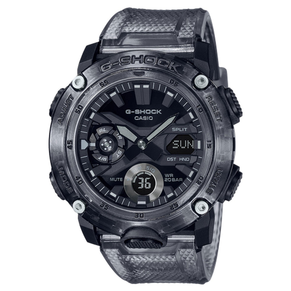 G-Shock: GA2000SKE-8A Analog-Digital Watch - Transparent Grey