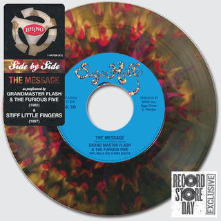 Grandmaster Flash / Stiff Little Fingers: Side By Side - The Message Vinyl 7" (Record Store Day)
