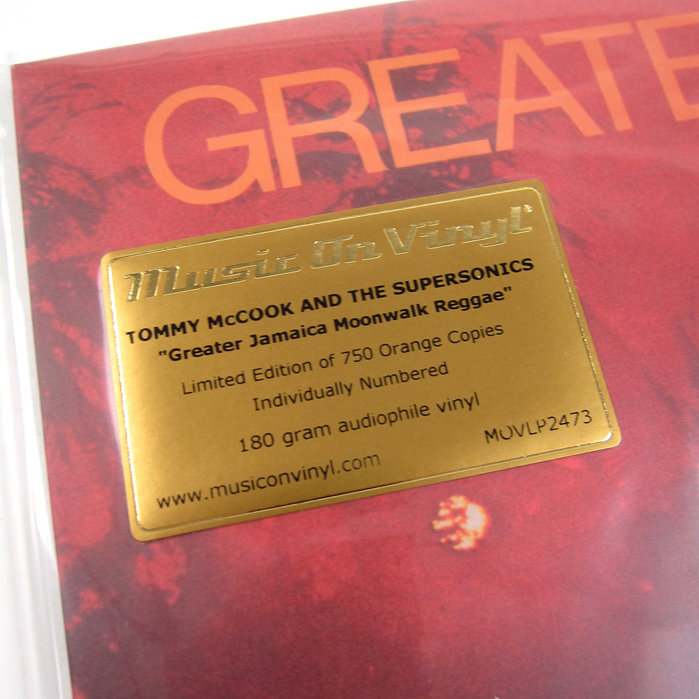 Tommy McCook & The Supersonics: Greater Jamaica Moonwalk Reggae (Music On Vinyl 180g, Colored Vinyl) Vinyl LP