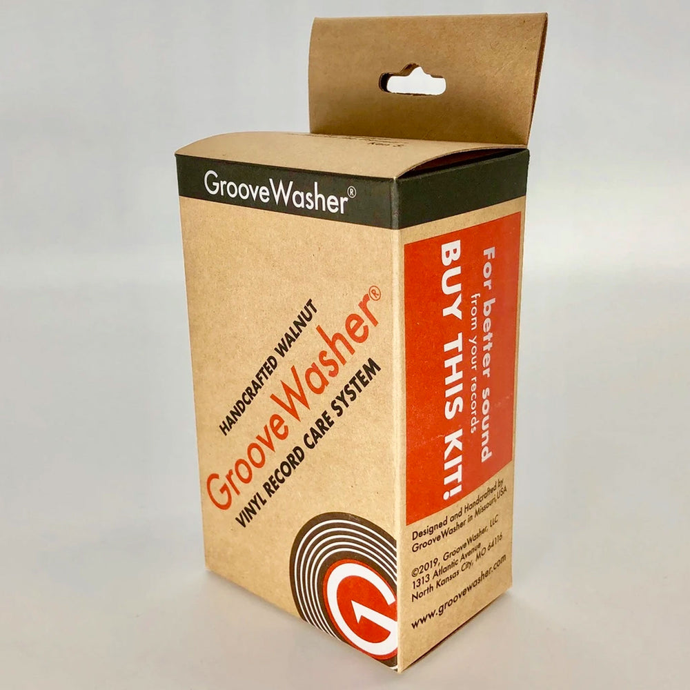 GrooveWasher: Record Cleaner Starter Kit - Walnut — TurntableLab.com
