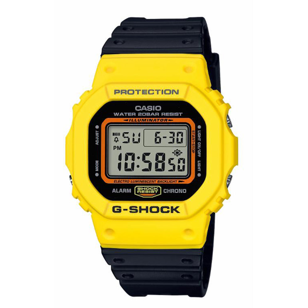 G-Shock: DW-5600TB-1 Watch - Black / Yellow