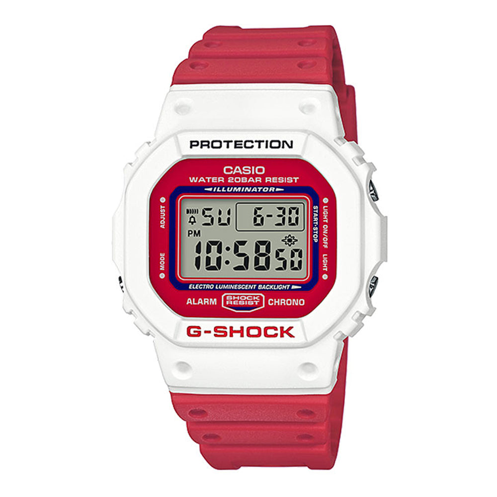 G-Shock: DW-5600TB-4A Watch - Red / White