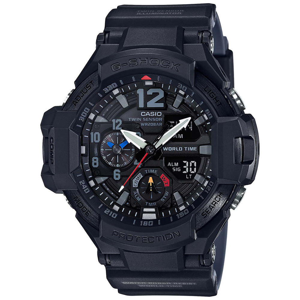 G-Shock: GA-1100-1A1 Master of G Gravitymaster Watch - Black