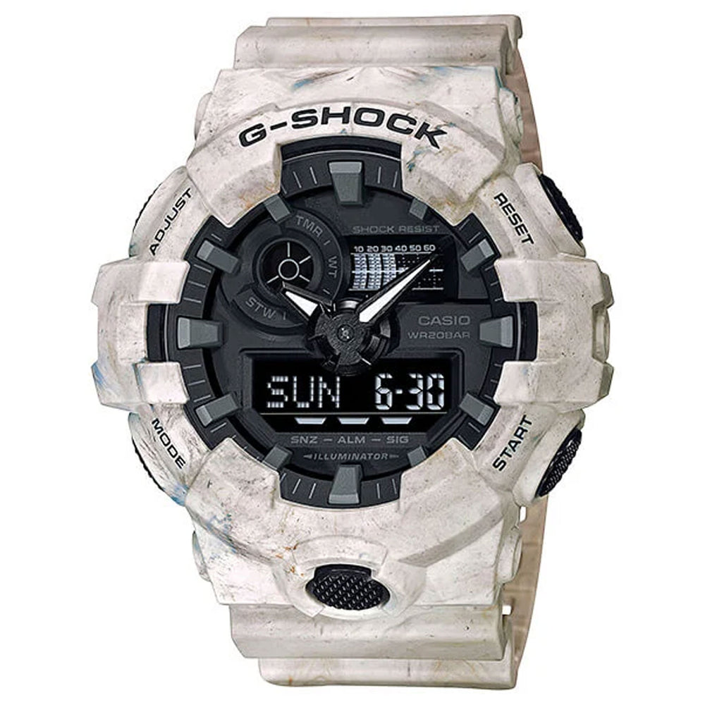 G-Shock: GA700WM-5A Watch - Marbled Tan