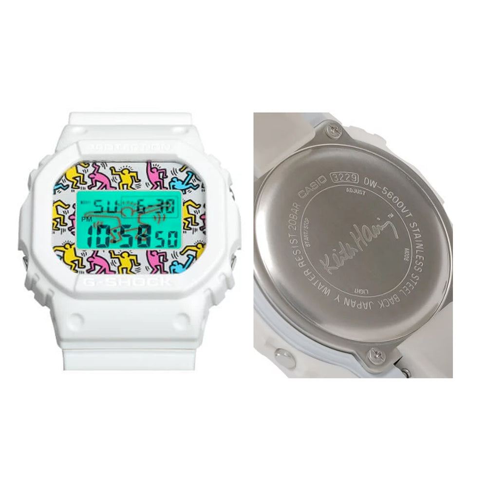G-Shock: Casio x Keith Haring Watch - White (DW-5600KEITH 19-7)