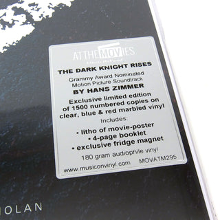 Hans Zimmer: Dark Knight Rises Original Soundtrack (180g, Colored Vinyl)