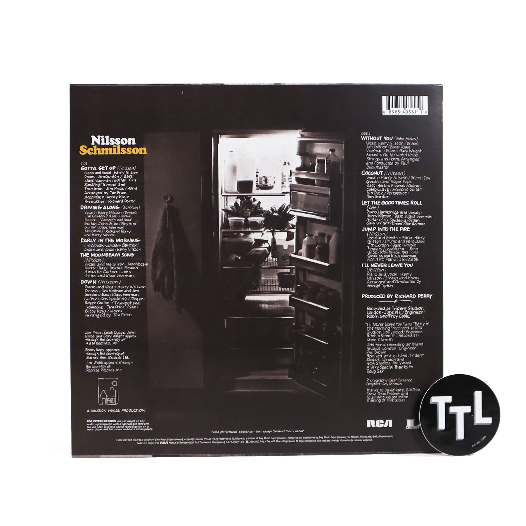 Harry Nilsson Nilsson Schmilsson Vinyl LP —