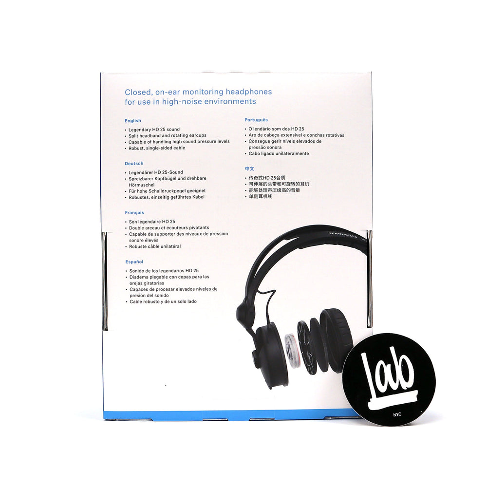 Sennheiser: HD25 Plus - DJ / Studio Headphones (2 Sets of Cables, 2 Sets of Earpads, Storage Pouch)