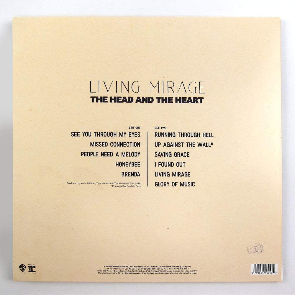 The Head and The Heart: Living Mirage (Indie Exclusive Colored Vinyl) Vinyl LP
