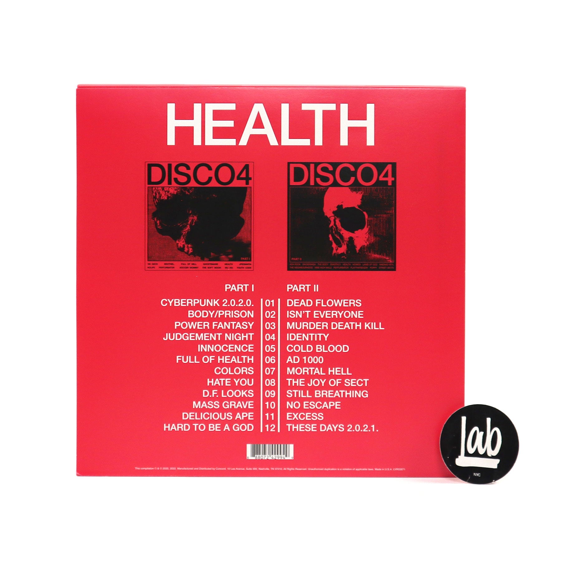 HEALTH: Disco4 Generations - Part I & II (Indie Exclusive Colored