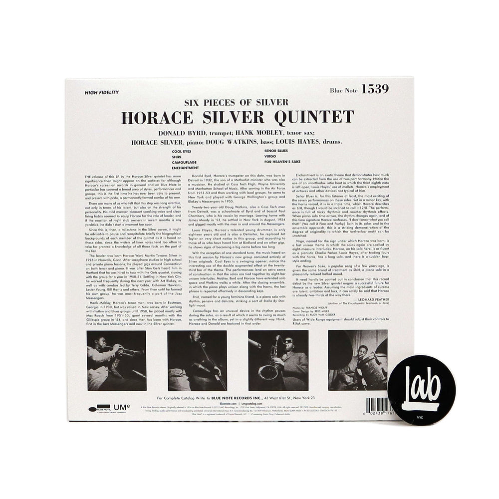 Horace Silver: 6 Pieces Of Silver (180g) Vinyl LP