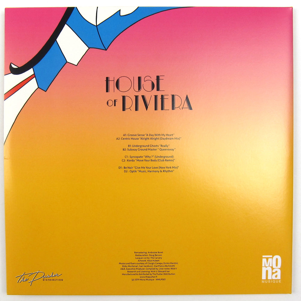 House Of Riviera: 8 Tracks From the Golden Era Of Italian House Music (1991-1993) Vinyl LP