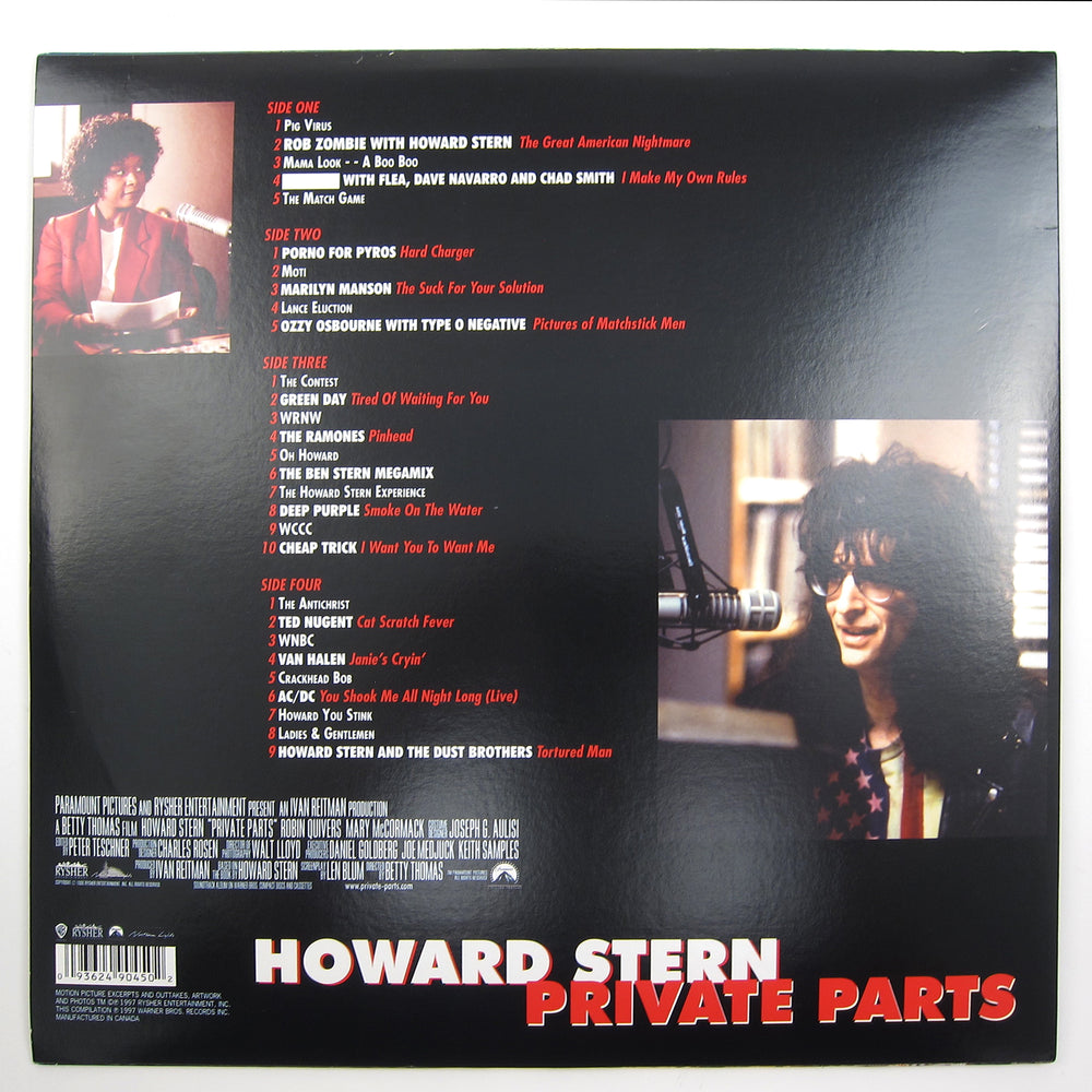 Howard Stern: Private Parts Soundtrack Vinyl LP