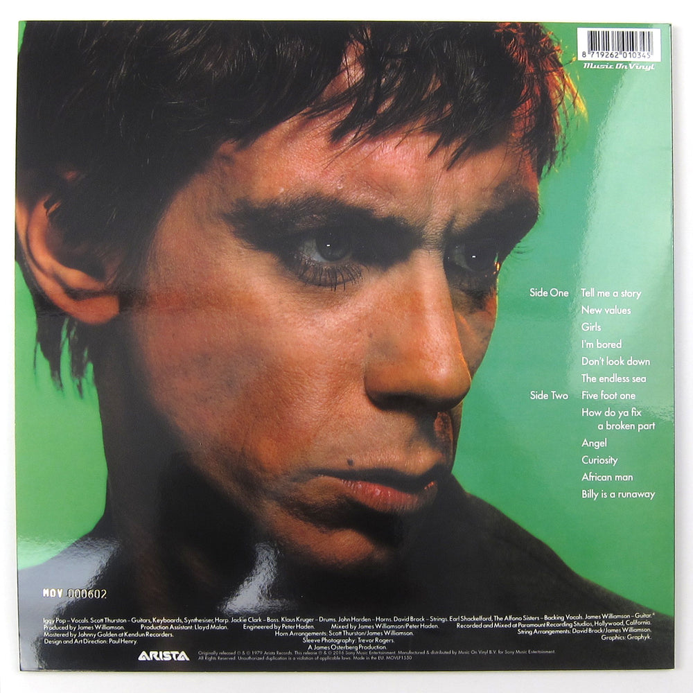 Iggy Pop: New Values (Music On Vinyl 180g, Colored Vinyl) Vinyl LP