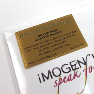 Imogen Heap: Speak For Yourself (Music On Vinyl 180g, Colored Vinyl) Vinyl LP