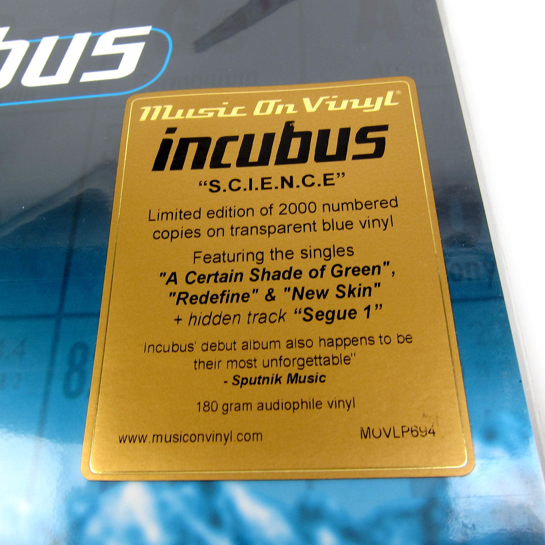 Science Album Incubus: Science (Music On Vinyl 180g, Colored Vinyl) Vinyl 2LP ...
