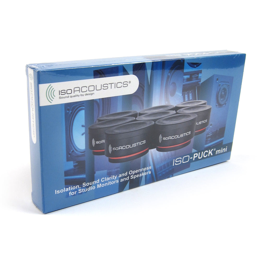IsoAcoustics: ISO-PUCK Mini Isolation Puck for Studio Monitors + Amps (8 Pack)