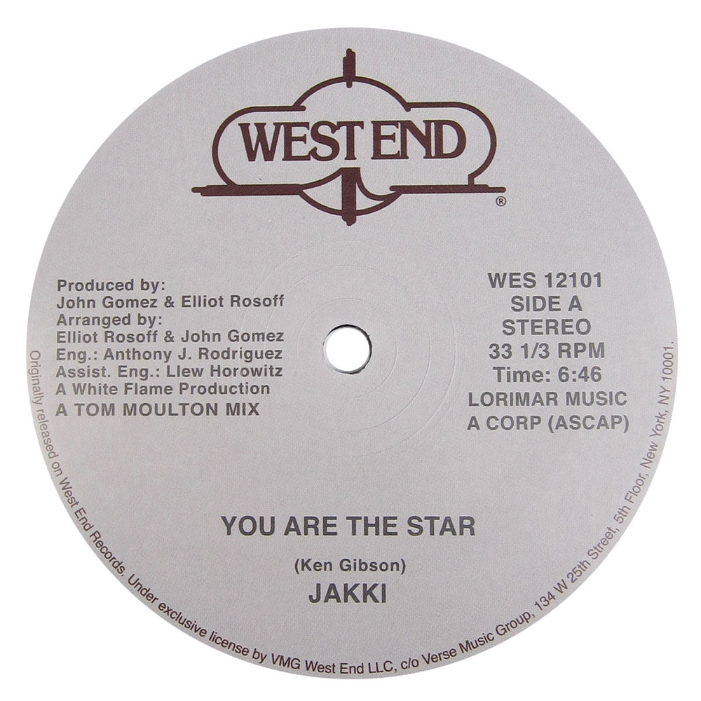 Jakki / Sounds Of Inner City: You Are The Star / Mary Hartman, Mary Hartman (Tom Moulton) Vinyl 12"