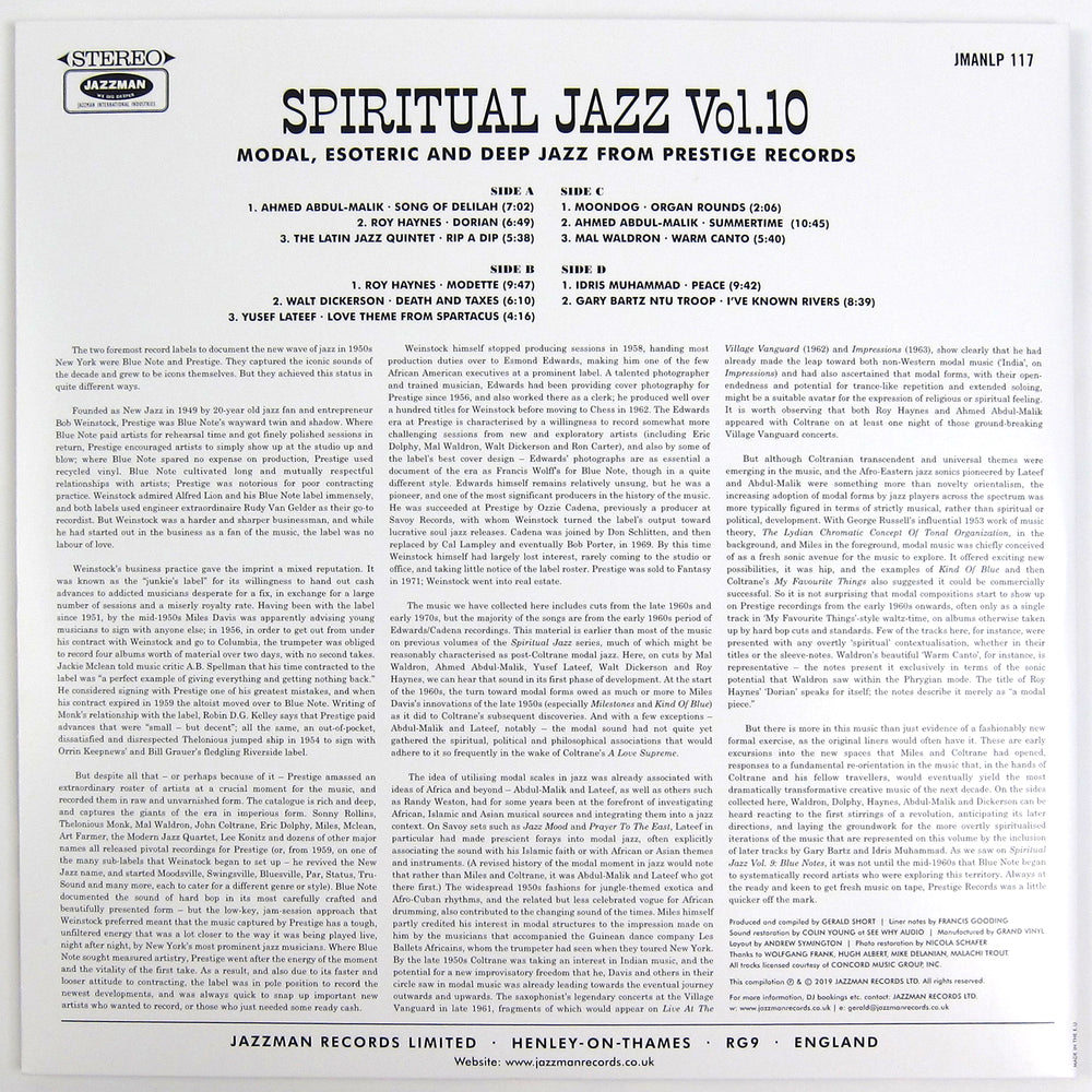 Jazzman: Spiritual Jazz Vol.10 - Prestige Vinyl 2LP