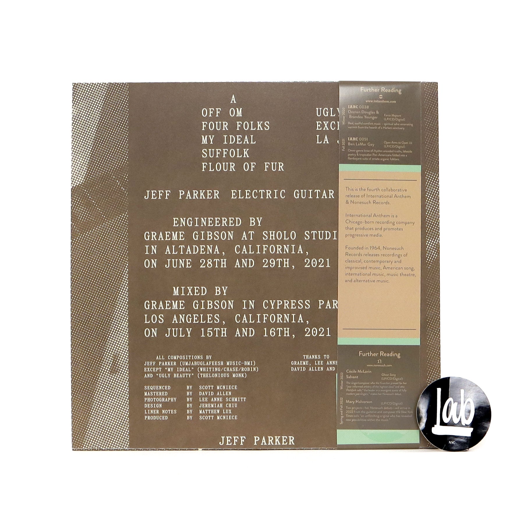 Jeff Parker: Forfolks (Indie Exclusive Colored Vinyl) Vinyl LP 