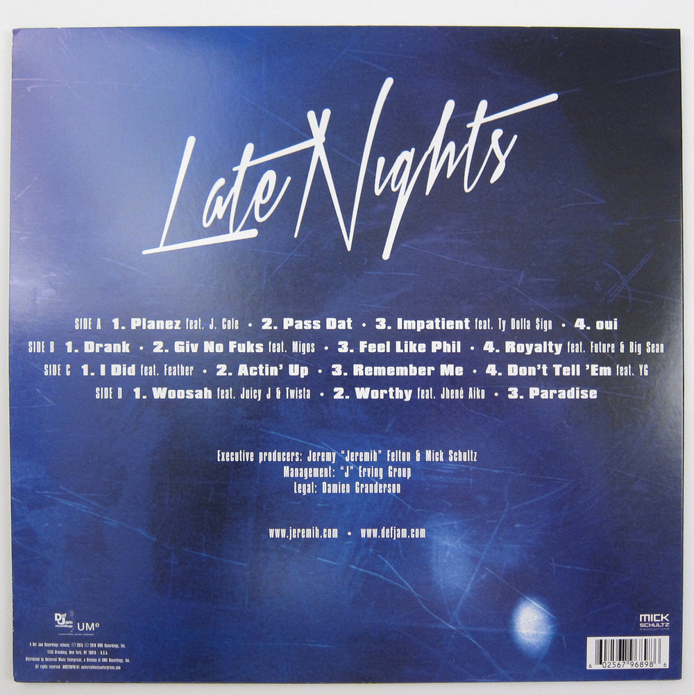 Jeremih: Late Nights - The Album (Colored Vinyl) Vinyl 2LP
