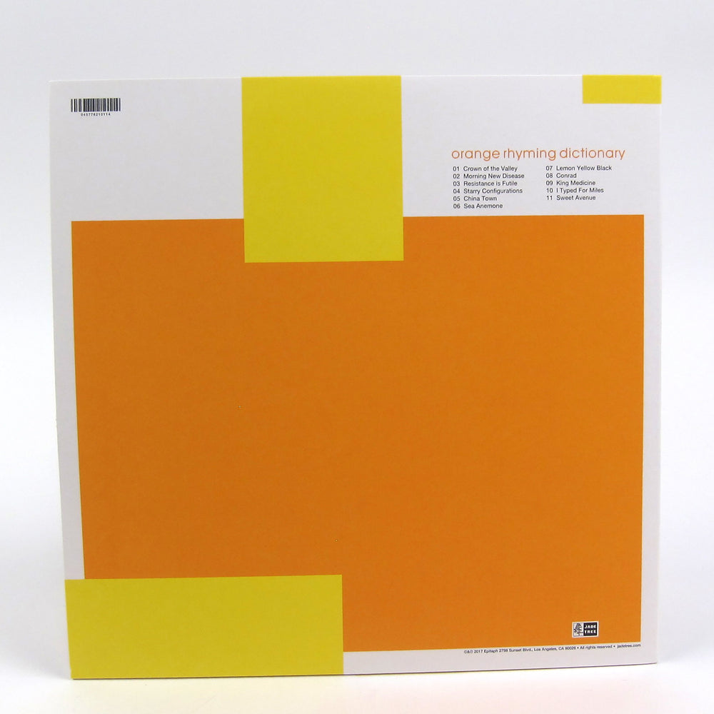 Jets To Brazil: Orange Rhyming Dictionary (Clear / Black Colored Vinyl) Vinyl 2LP