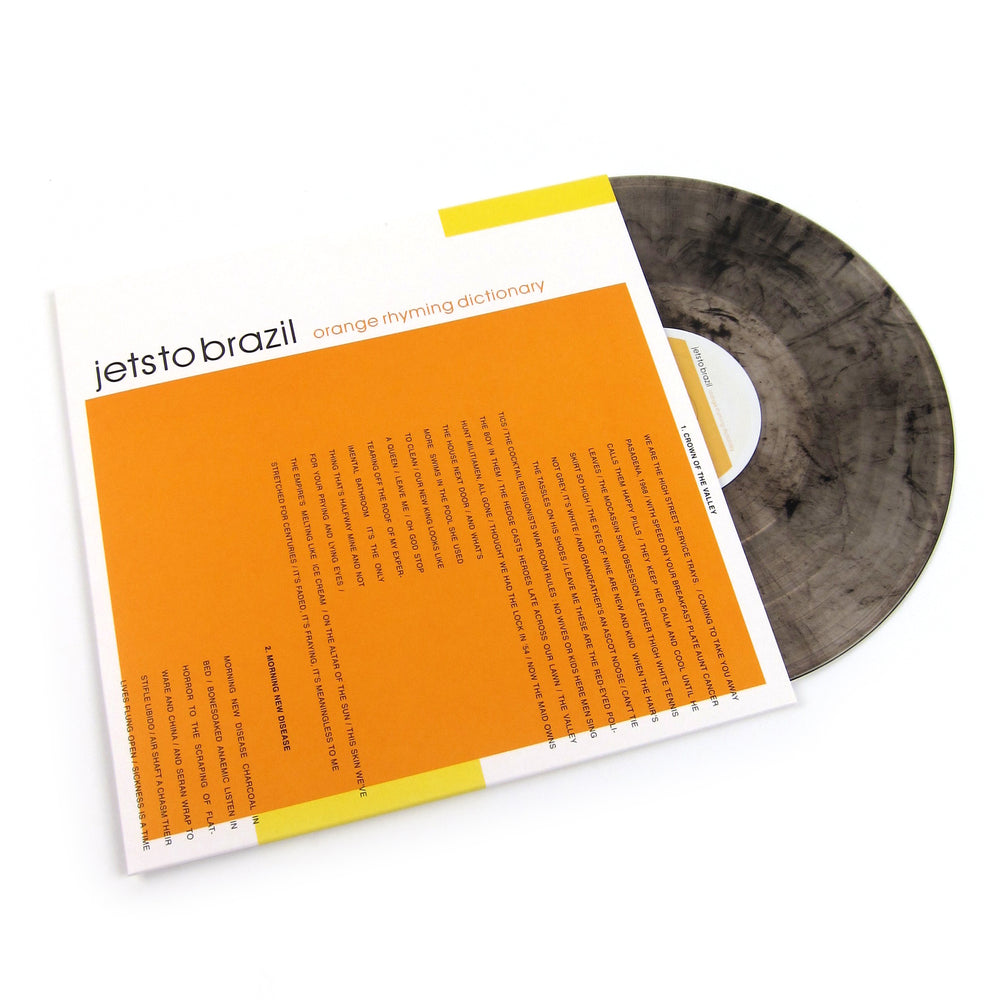 Jets To Brazil: Orange Rhyming Dictionary (Clear / Black Colored Vinyl) Vinyl 2LP
