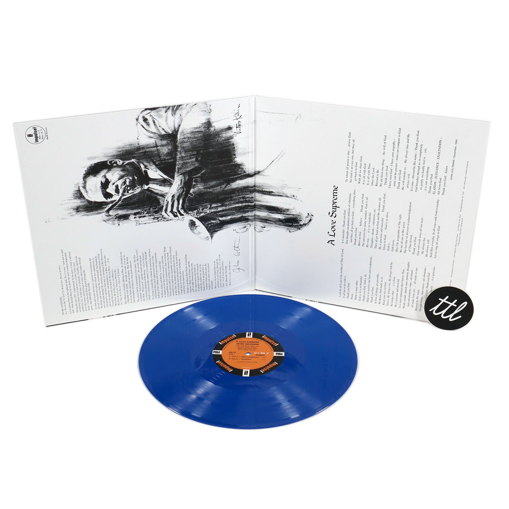 medaljevinder absurd gå ind John Coltrane: A Love Supreme (Blue Colored Vinyl) Vinyl LP —  TurntableLab.com