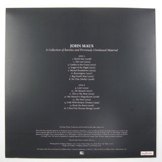 John Maus: A Collection Of Rarities And Previously Unreleased Material (Colored Vinyl) Vinyl LP - LIMIT 1 PER CUSTOMER