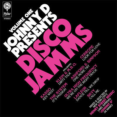 Johnny D: Presents Disco Jamms Vol. 1 2LP