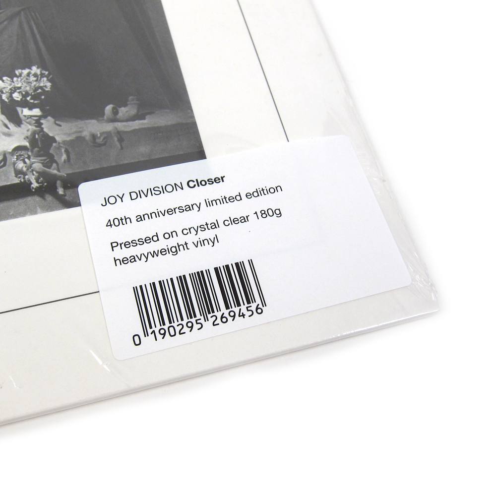 Joy Division: Closer - 40th Anniversary (180g, Clear Colored Vinyl) Vinyl LP