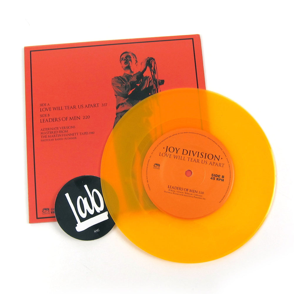 Joy Division: Love Will Tear Us Apart (Orange Colored Vinyl) Vinyl 7"