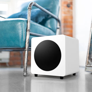 Kanto: SUB8 Vinyl Powered Subwoofer - Vinyl White (SUB8VMW)