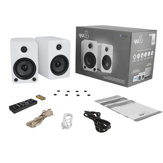 Kanto: YU4 Powered Bookshelf Speakers - Matte White (YU4MW) (Open Box Special)