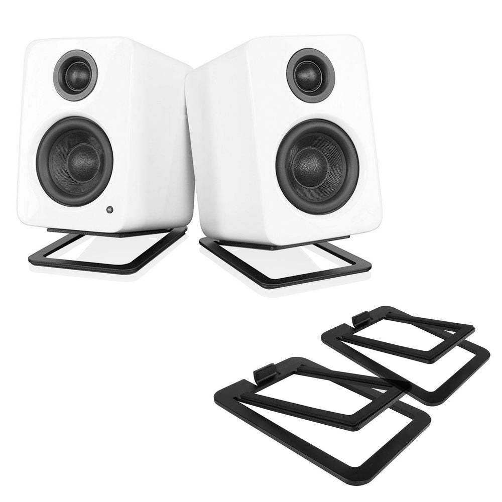 Kanto: S2 Desktop Speaker Stands for YU2  (Black / Pair) - (Open Box Special)