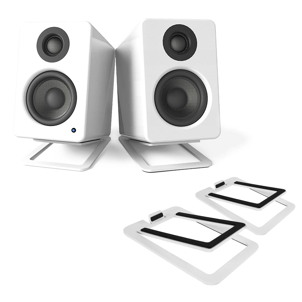 Kanto: S2 Desktop Speaker Stands for YU2  (White / Pair) - (Open Box Special)