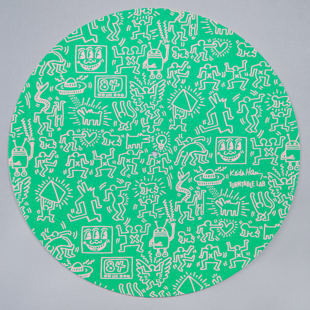 Turntable Lab: Keith Haring Slipmat Record Mat - Green